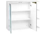 Bathroom Wall Mounted Mirror Cabinet NUBES 80 cm 70 cm White_946925