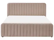 Ottoman Bed LUNAN Boucle Taupe 160 x 200 cm (EU King Size)_1048575