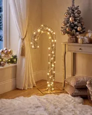 Outdoor Decoration LED HOLMAVIK 74 cm Candy Cane Gold_1015741