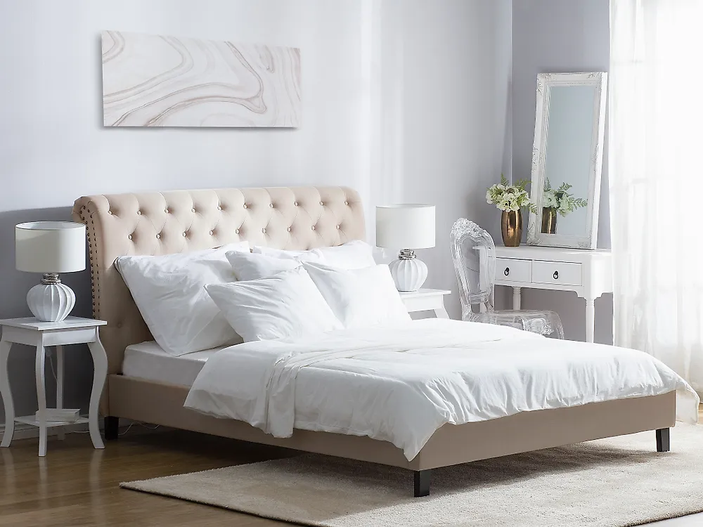 Bed Fabric REIMS 180 x 200 cm (EU Super King) Beige_1175406