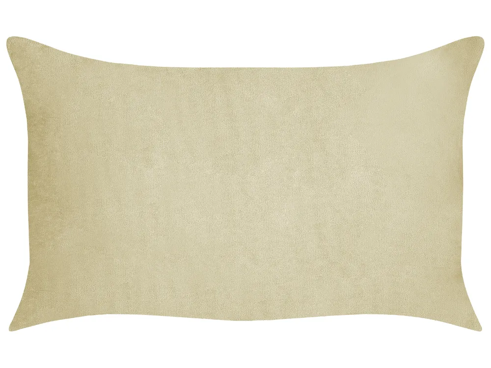 Set of 2 Decorative Cushions MILLET 30 x 50 cm Corduroy Olive Green Geometric Pattern_854707