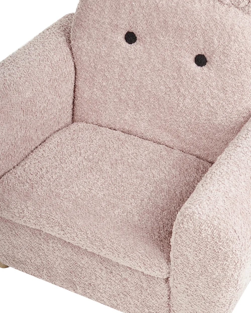 Kids Armchair Hippo MARIBO Boucle Pastel Pink_1027054