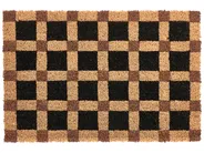 Dörrmatta VILLASIS Beige/ Svart 60 x 90 cm Kokosfiber_1078958