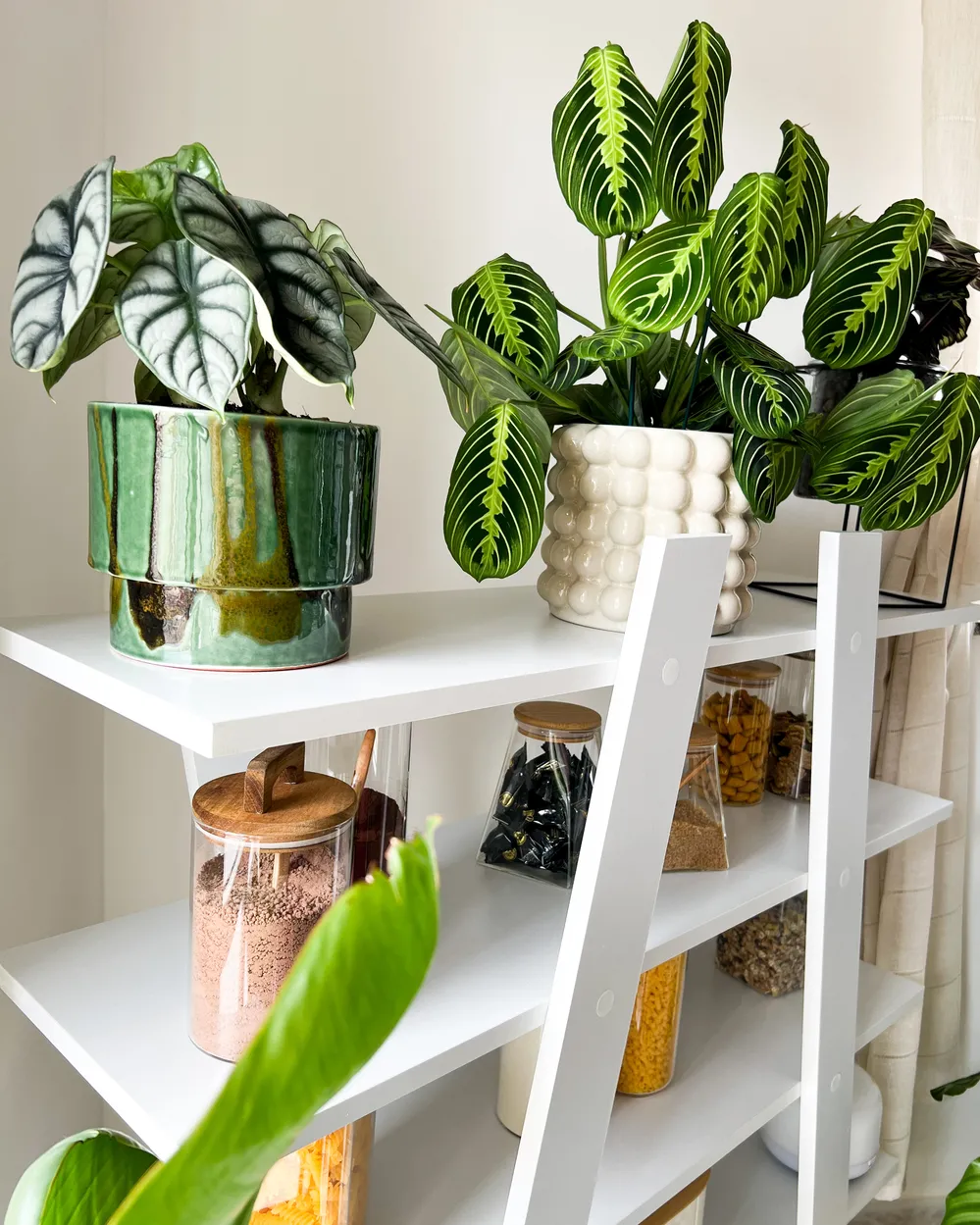 Öppen garderob med 5 hyllor ESCALANTE 116 cm Vit_921407