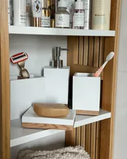 5-Piece Bathroom Accessories Set TAPICHE White_1041603