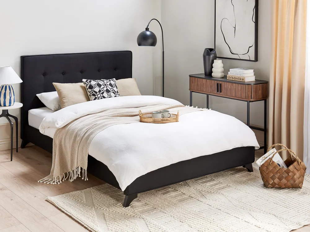 Bed Fabric AMBASSADOR 140 x 200 cm (EU Double) Black