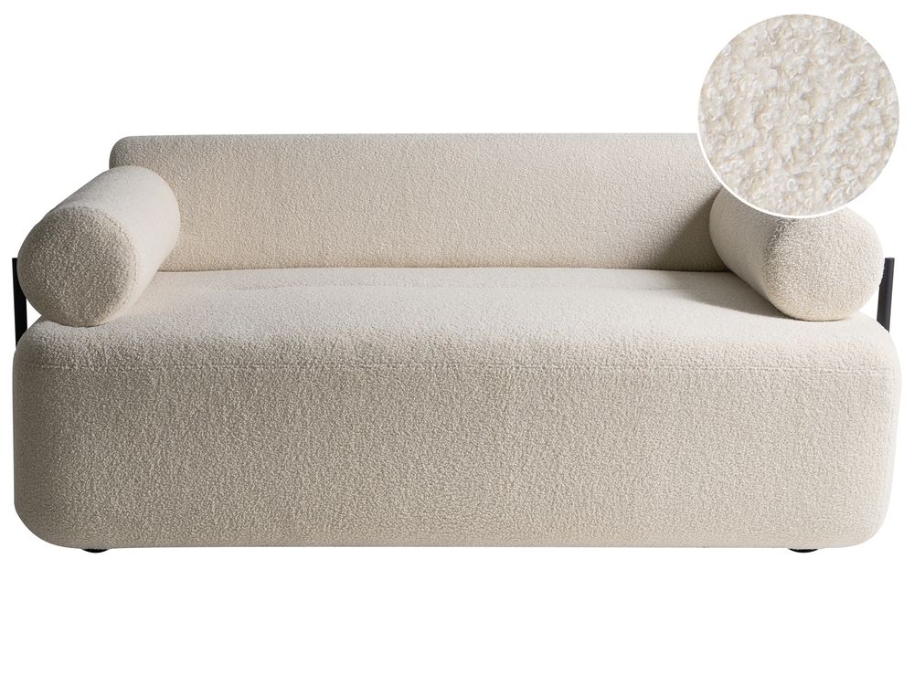 Soffa 2-sits ELVA Bouclé Off-White