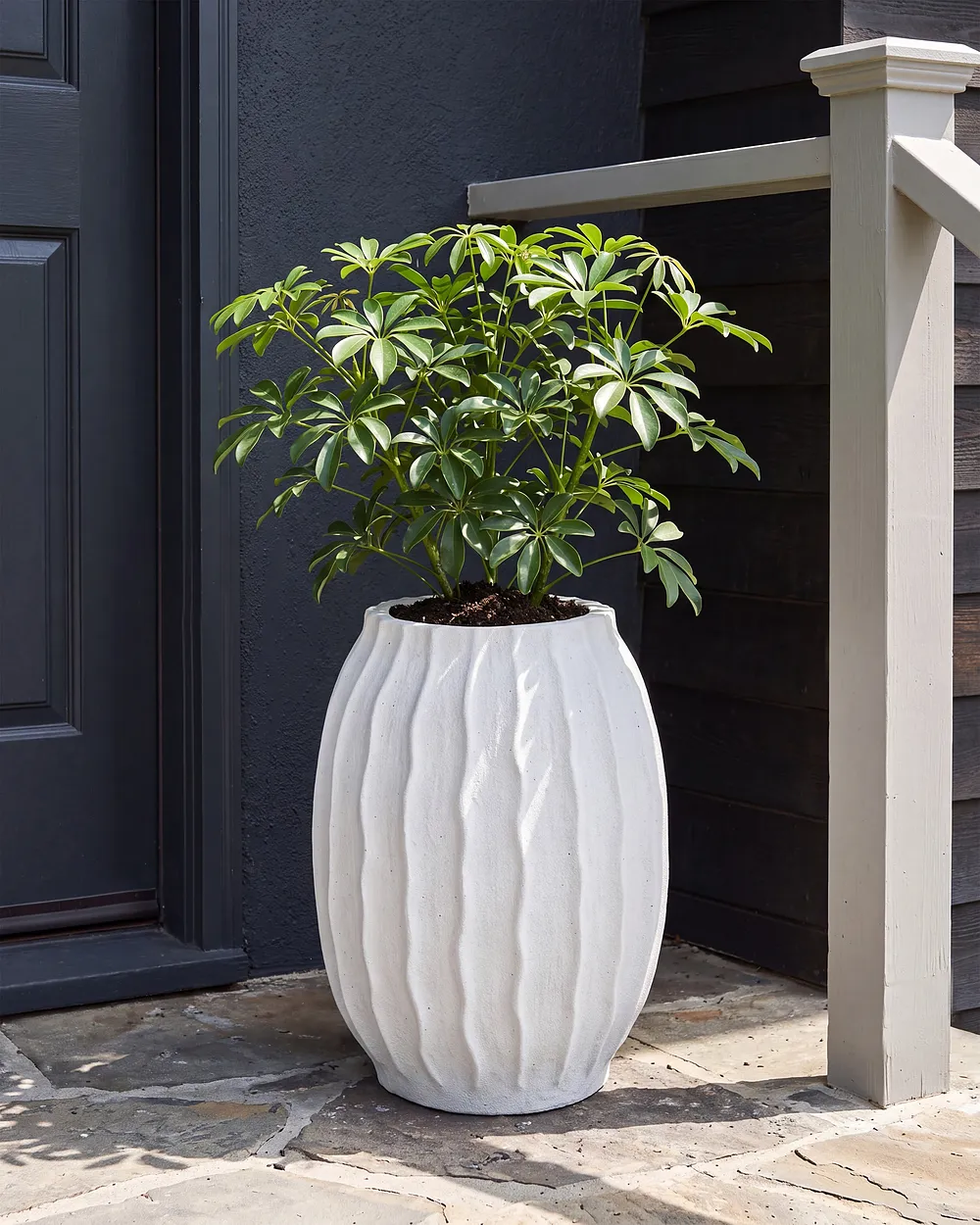 Plant Pot LUNGAU 35 cm White_1161852