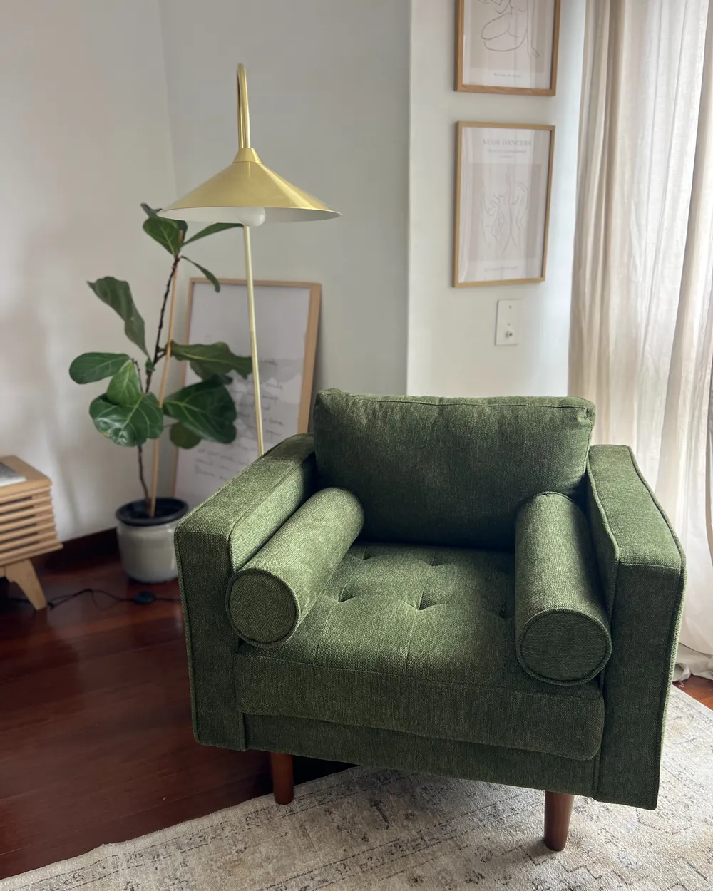 Armchair NURMO Fabric Dark Green_1062243