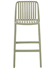 Set of 2 Bar Chairs ARICCIA Synthetic Material Green_1149263