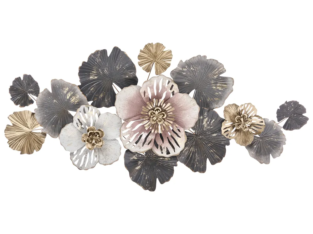 Wall Decor Flower MOLYBDENIUM Metal 60 cm Multicolour