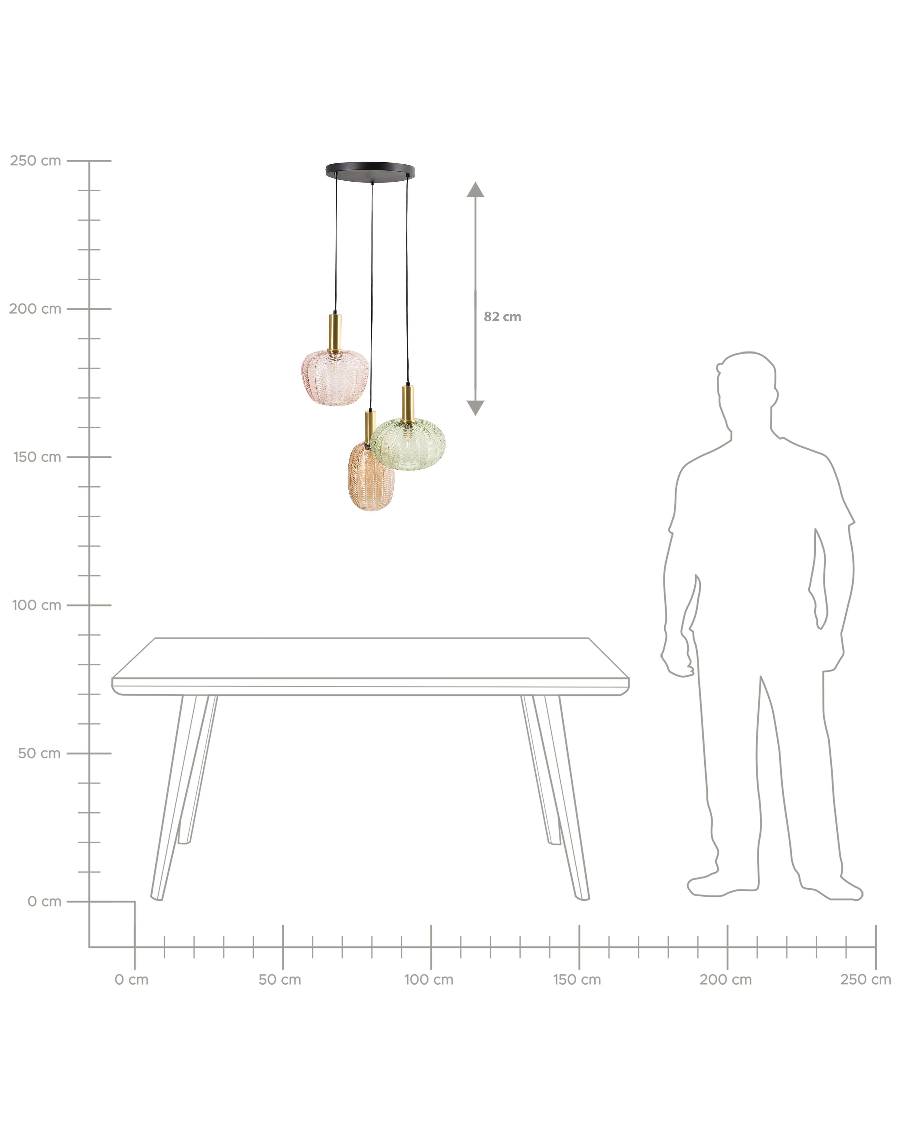 Pendellampe NJORO Glass Flerfarget_1029330