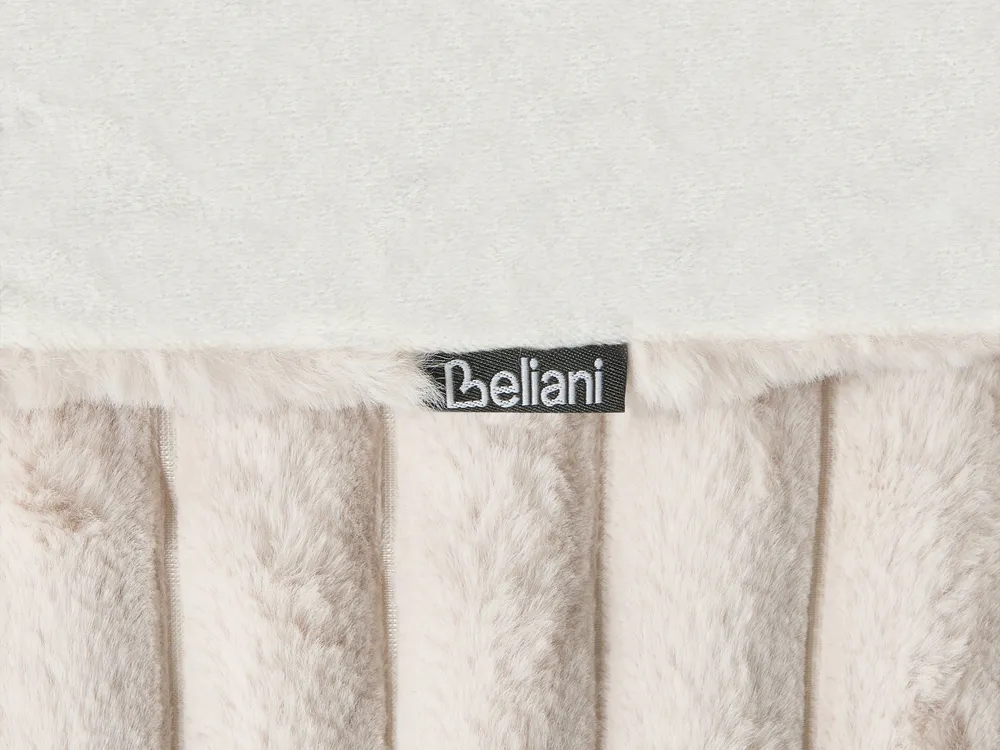 Bedspread RAKYA Faux Fur 150 x 200 cm Light Beige_1036434