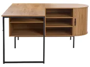 Corner Desk SOLARI 140 cm 140 cm Light Brown_1045904