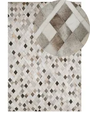 Matto HIRKA Harmaa 160 x 230 cm Nahka_758198
