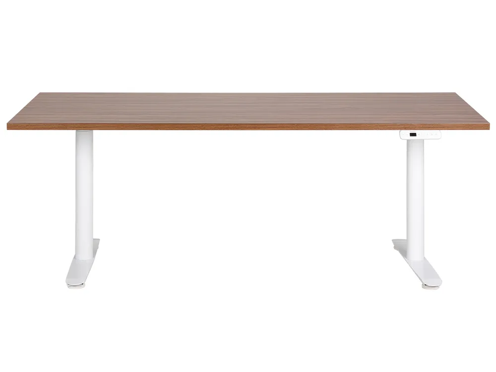 Työpöytä sähkösäädettävä DESTINAS 180 cm 80 cm Ruskea/valkoinen_899618