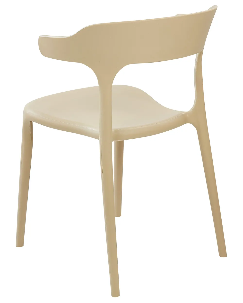 Set of 4 Garden Chairs GUBBIO Beige_844324