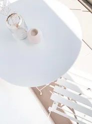 Caféset Fällbar FIORI Metall Vit_822845