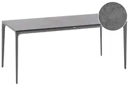 Garden Dining Table SOVARETO 180 cm 90 cm Stone Effect Dark Grey_1008429