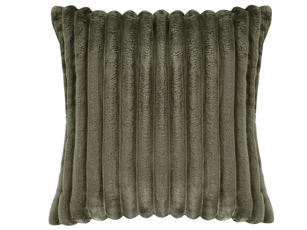 Corner Sofa Bed 3 Seater ABACKA with Storage Corduroy Green Left Hand_959953