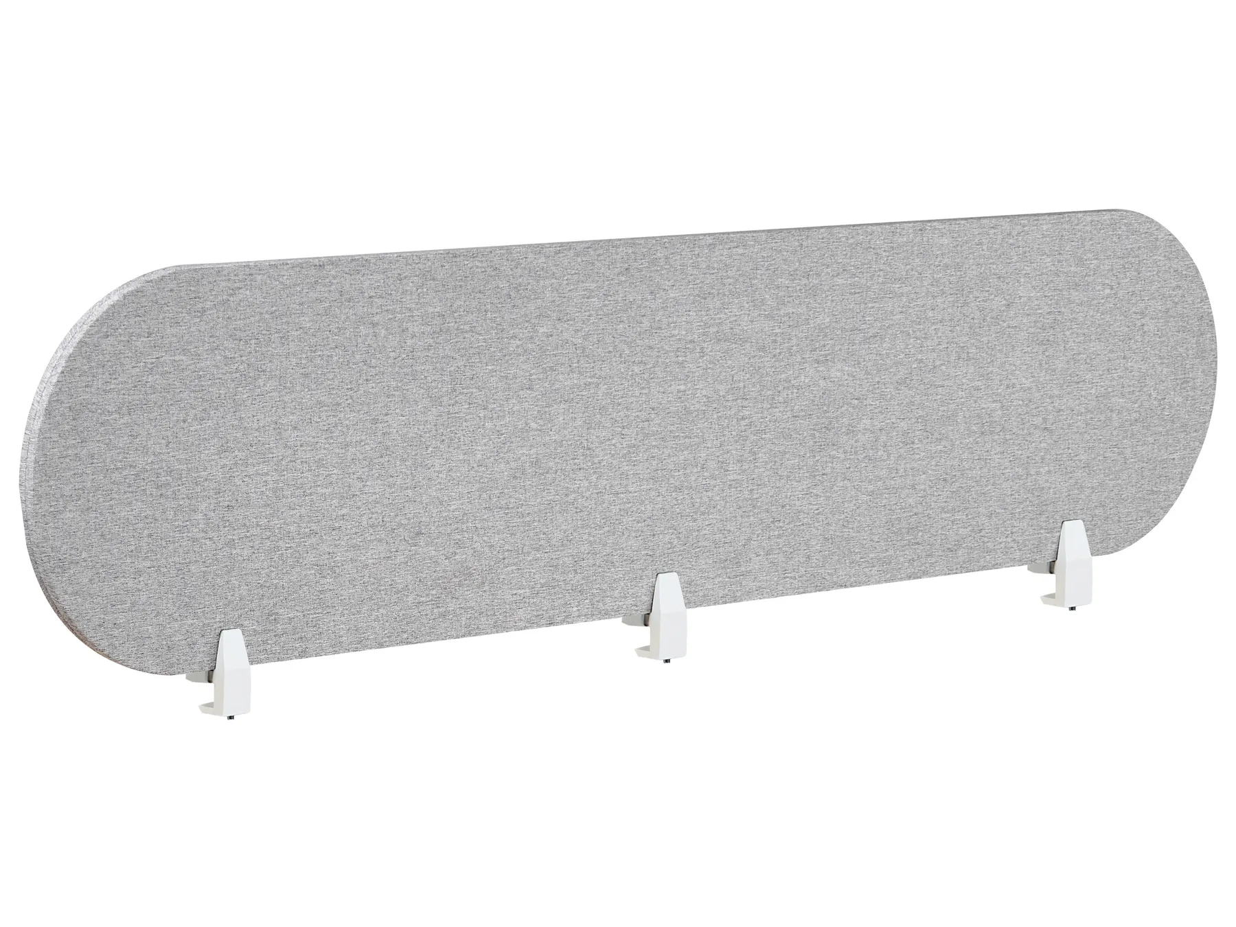 Desk Screen SPARKY 180 x 40 cm Light Grey_1015307