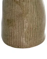 Flower Vase CALAMUS 28 cm Stoneware Green_935212