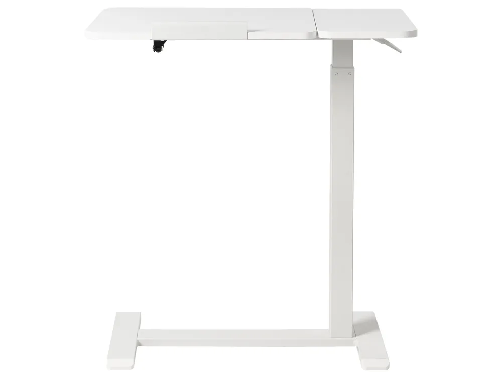 Manuellt justerbart laptopstativ SCHOLA 70 cm 40 cm Vit_1015028