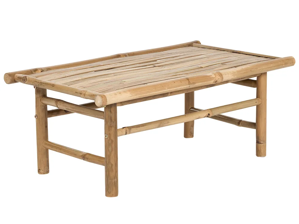 Garden Coffee Table TODI 45 cm 80 cm Bamboo Brown