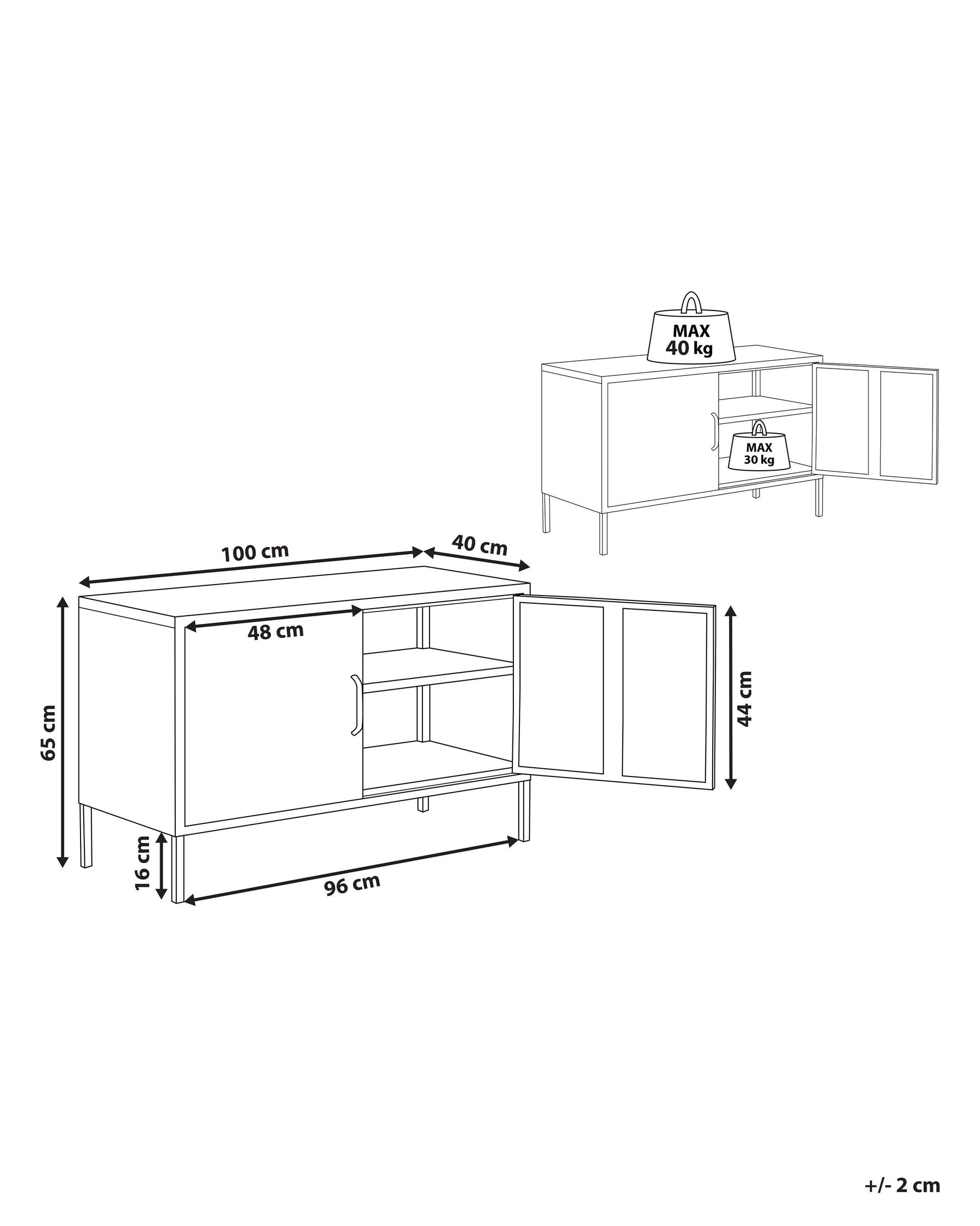 Storage Unit URIA Metal Beige_1091057