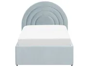 Kids Ottoman Bed ANET Velvet Light Blue 90 x 200 cm (EU Single)_876939