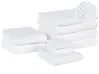 Set of 9 Towels MITIARO Terry Cotton White