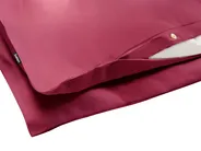 Påslakanset PARKROSE 220 x 240 cm Bomullssatin Vinröd_1059968