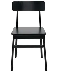 Set med 2 matstolar GORRE Trä Svart_1031568