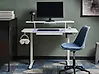 Elektrisk justerbart skrivebord WILBANKS 120 cm x 60 cm med USB-inngang Hvit