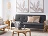 Sofa Bed 3 Seater TJORN Fabric Dark Grey