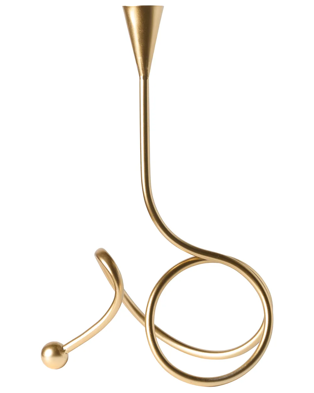 Candle Holder AROUCA 40 cm Metal Gold