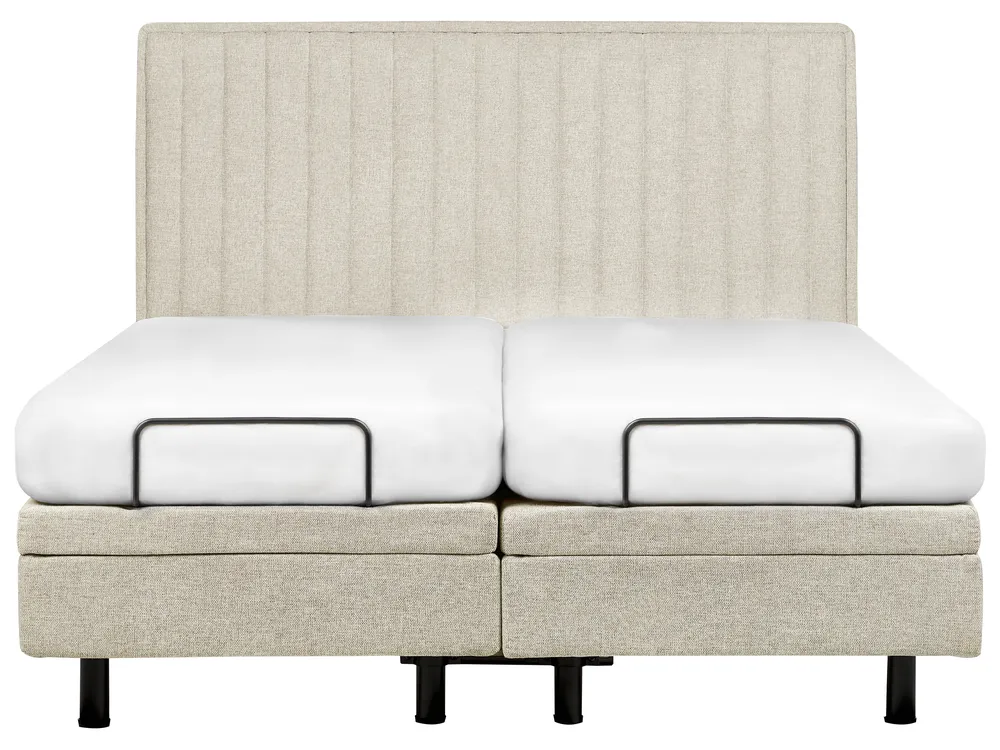Justerbar säng  DUKE II 160 x 200 cm Beige_989025