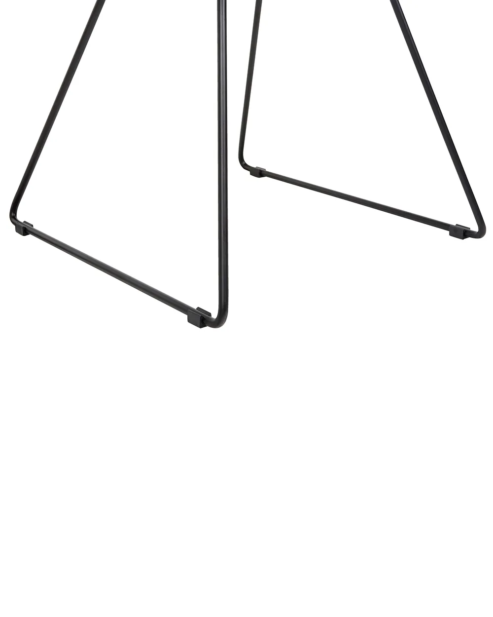 Set of 2 Dining Chairs AURORA Metal Black_792312