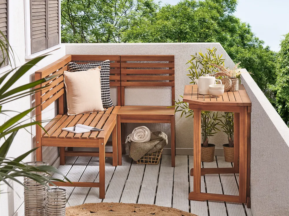 Garden Bench TREIA 110 cm Acacia Wood Brown
