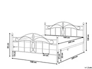 Bed Metal ANTLIA 160 x 200 cm (EU King Size) White_806618