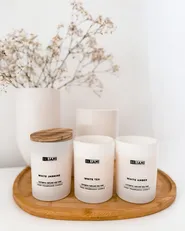 Set of 3 Scented Candles SIMPLICITY Soy Wax Fresh Notes Floral Notes_1062759