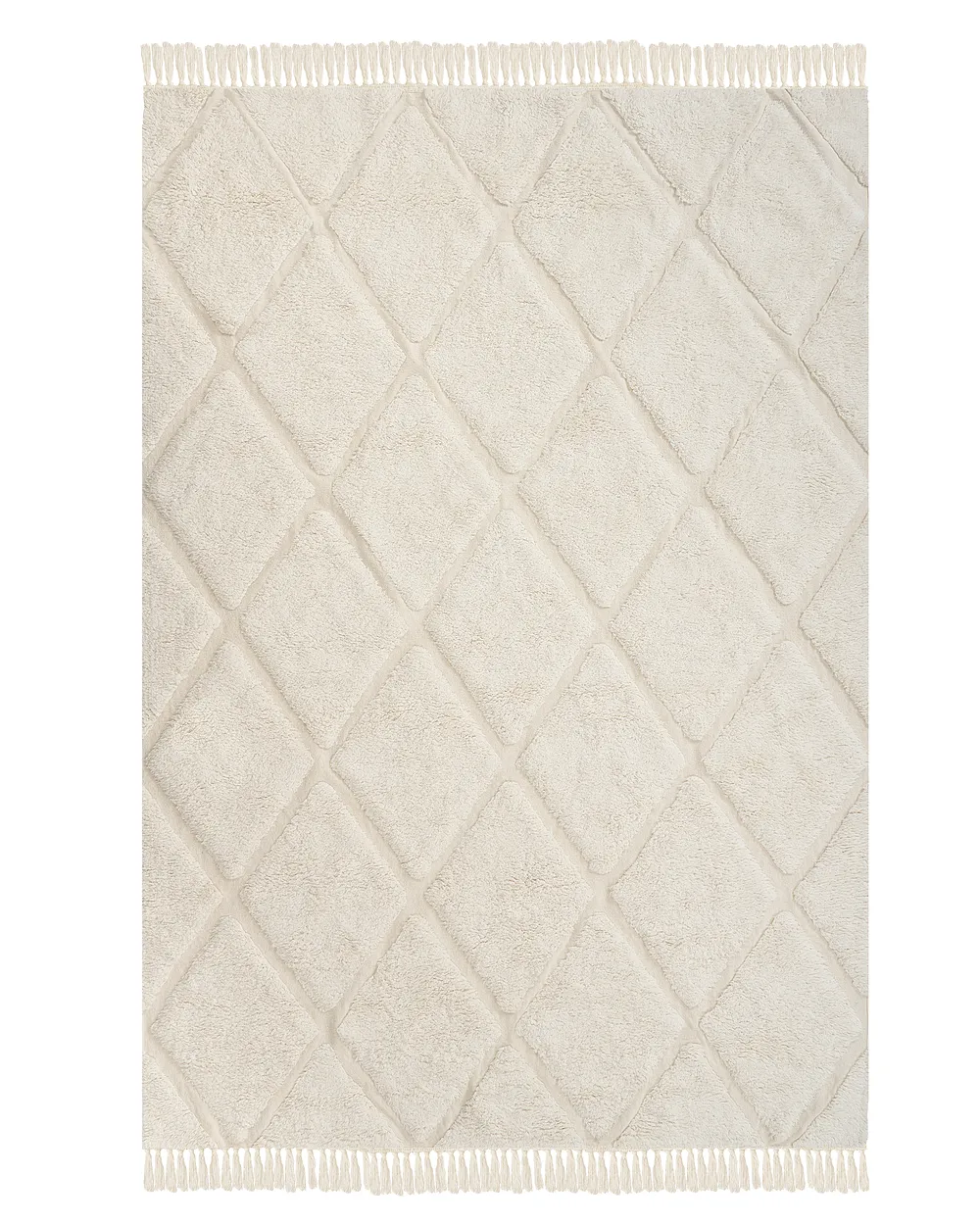 Barneteppe XELDEM  Lys beige 140 x 200 cm Bomull