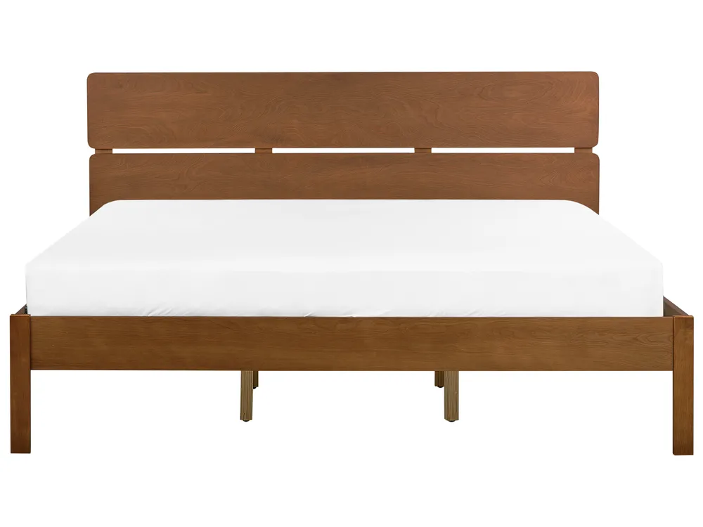 Säng med lamellram Trä BOISSET 180 x 200 cm Mörkbrun_899828