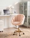 Desk Chair ANNABELLE Boucle Peach Pink