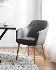 Dining Chair YORKVILLE Faux Leather Grey_693065