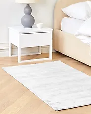 Teppe GESI Lysegrå 80 x 150 cm Viskose_1177343