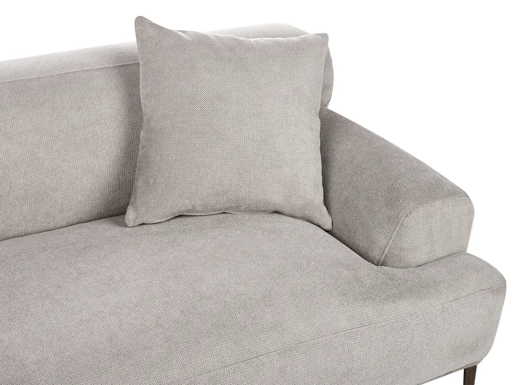 Sofa 3 Seater MATILA Fabric Light Grey_951836