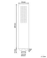 Shower Head TABACAL Brass Silver_980670