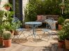 Bistro Set ALBINIA Metal Blue