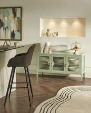 3 Door Sideboard GLEORA Metal Mint Green_1046374